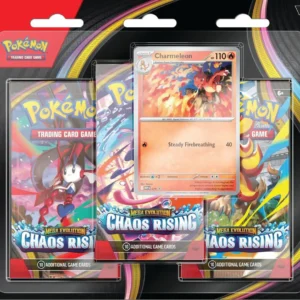 Pokémon TCG: Mega Evolution – Chaos Rising 3-Pack Blister (Charmeleon)