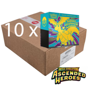 Pokémon TCG: Mega Evolution—Ascended Heroes ETB Case (10 Boxes Sealed)