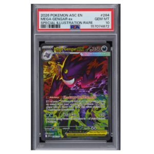 Pokémon TCG: PSA 10 Mega Gengar ex SIR Ascended Heroes #284/217